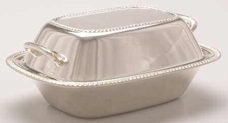 Fiesta (Silverplate, Hollowware) 8" Double Vegetable