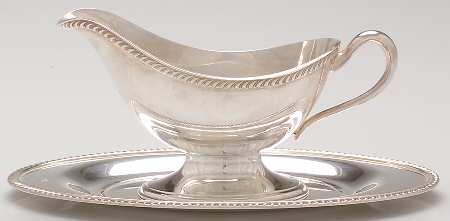 Fiesta (Silverplate, Hollowware) Plated Gravy Boat & Underplate