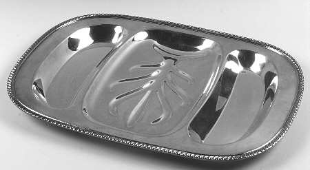 Fiesta (Silverplate, Hollowware) 3-Part Silverplate Platter