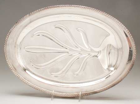 Fiesta (Silverplate, Hollowware) 18" Meat Platter with Well