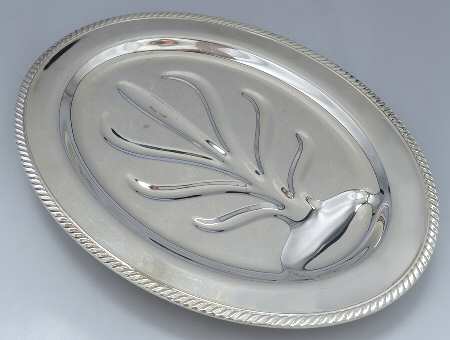 Fiesta (Silverplate, Hollowware) 16" Meat Platter with Well