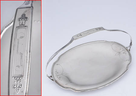Grosvenor (Silverplate, Hollowware) Footed Handled Cake Basket