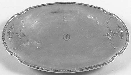 Grosvenor (Silverplate, Hollowware) Silverplate Footed Cake Plate
