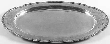 Grosvenor (Silverplate, Hollowware) Medium Plated Meat Platter No Well