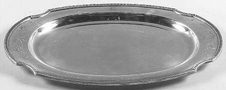 Grosvenor (Silverplate, Hollowware) Small Plated Meat Platter No Well