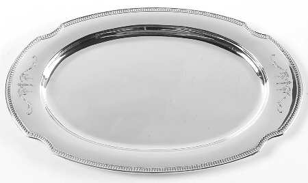 Grosvenor (Silverplate, Hollowware) Silverplate Tray (for Creamer and Sugar Set)