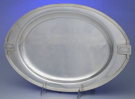Noblesse (Silverplate, Hollowware) Small Plated Meat Platter No Well