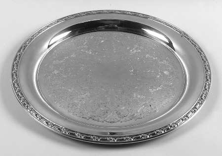 Park Lane (Silverplate, Hollowware) Medium Round Silverplate Tray