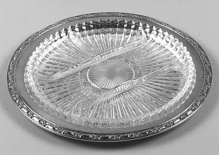 Park Lane (Silverplate, Hollowware) Relish with Glass Liner