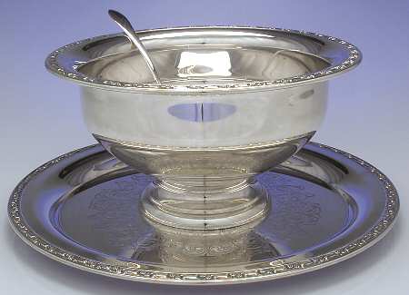 Park Lane (Silverplate, Hollowware) Punch Bowl, Tray & Ladle (LAPU, PUN & PUNT)