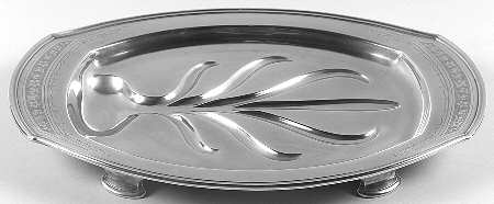 Paul Revere (Silverplate, Hollowware) Small Plated Meat Platter with Well
