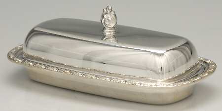 Queen Bess II (Silverplate, Hollowware) 1/4 Pound Covered Butter & Liner