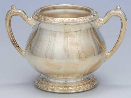 Queen Bess II (Silverplate, Hollowware) Sugar Bowl No Lid