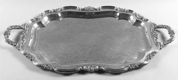 Silver Artistry (Silverplate, Hollowware) Large Silverplate Waiter Tray