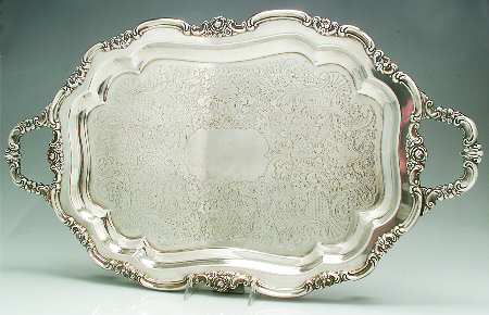 Silver Artistry (Silverplate, Hollowware) Large Footed Waiter Tray