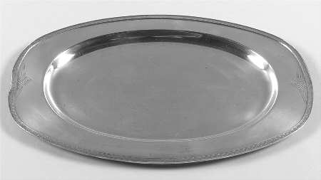 Skyline-Skycrest (Silverplate, Hollowware) Small Plated Meat Platter No Well