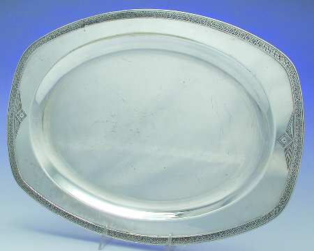 Skyline-Skycrest (Silverplate, Hollowware) Medium Plated Meat Platter No Well