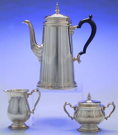 Bennington (Silverplate, 1959, Hollowware) (3 Pc) Coffee Set (PCP,PCR,PSU)