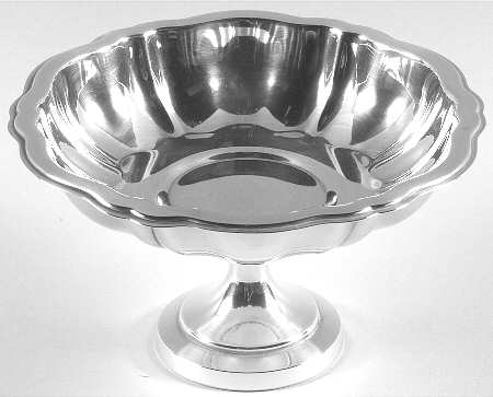Chippendale (Silverplate, 1919, Hollowwaree) Round Compote (Height X Width)