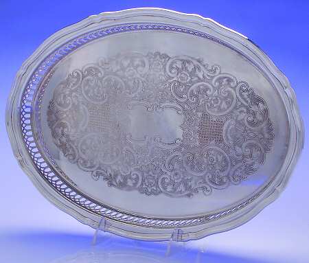Chippendale (Silverplate, 1919, Hollowwaree) 14" Gallery Tray
