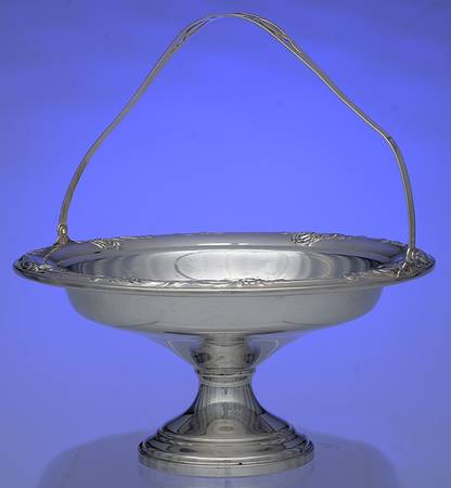 Damask Rose (Sterling, 1946, Hollowware) Weighted Round Compote (Height X Width)