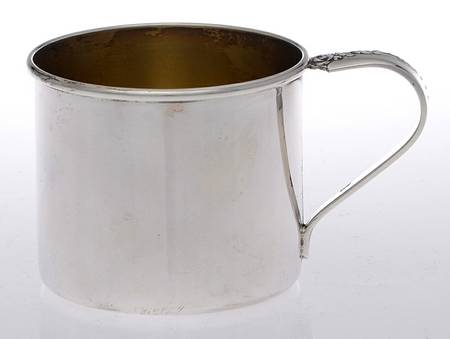 Damask Rose (Sterling, 1946, Hollowware) Baby Cup