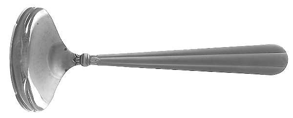 Tennyson-Frosted (Stainless) Solid Gravy Ladle