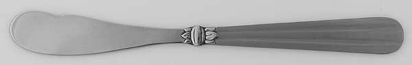 Tennyson-Frosted (Stainless) Flat Handle Butter Spreader
