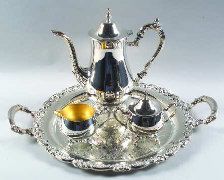 Du Maurier (Silverplate, Hollowware) Coffee Set - 4 Piece (PCP, PCR, PSU, PWTS)
