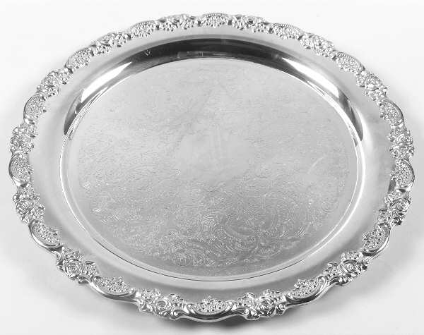 Du Maurier (Silverplate, Hollowware) Round Silverplate Tray