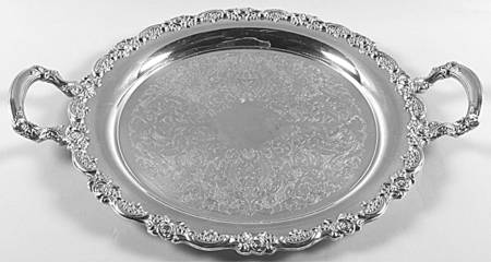 Du Maurier (Silverplate, Hollowware) 15" Handled Round Tray