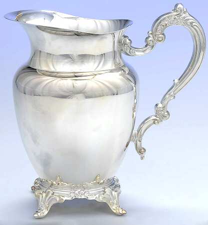 Du Maurier (Silverplate, Hollowware) 64 Oz Ice Lip Water Pitcher