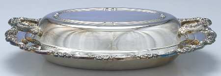 Du Maurier (Silverplate, Hollowware) Double Vegetable Bowl