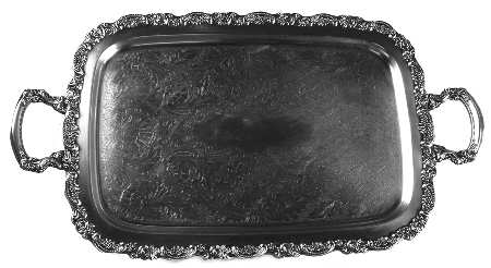 Du Maurier (Silverplate, Hollowware) Large Silverplate Waiter Tray