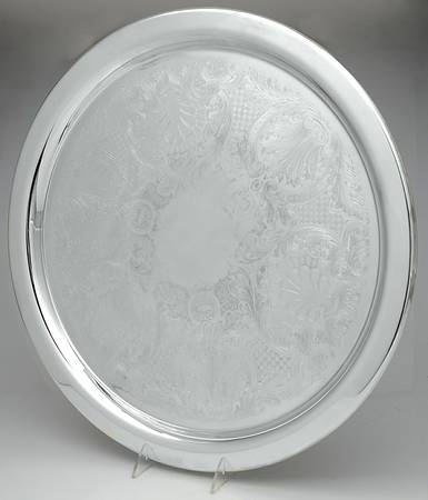 Du Maurier (Silverplate, Hollowware) Round Tray For Punch Bowl