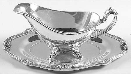 Glenrose (Silverplate, 1908, Hollowware) Plated Gravy Boat & Underplate