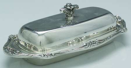 Glenrose (Silverplate, 1908, Hollowware) 1/4lb Covered Butter with Liner