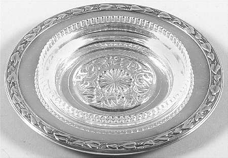 Meadowbrook (Silverplate, 1936, Hollowware) Jelly Set w/Glass Liner & Underplate
