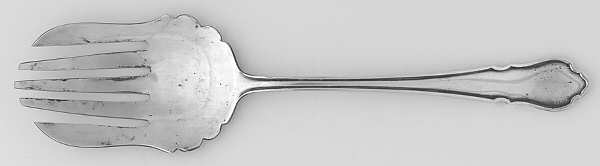 OSB1 (SILVERPLATE) Large Solid Fish Serving Fork