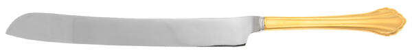 Golden Clarette (Gold Electroplate) Wedding Cake Knife with Stainless Blade HC