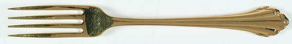 Golden Clarette (Gold Electroplate) Fork