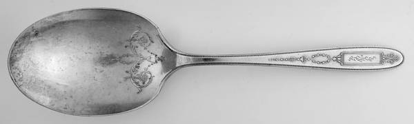 Grosvenor (Silverplate, 1921, Monograms) Large Solid Berry/Casserole Spoon