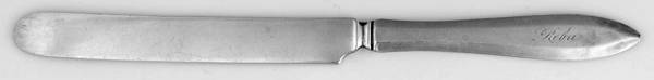 Patrician (Silverplate, 1914, Monograms) Youth Knife, Solid Piece