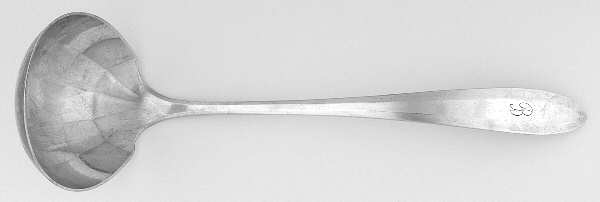 Patrician (Silverplate, 1914, Monograms) Oyster Ladle Solid Piece
