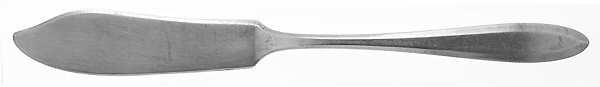 Patrician (Silverplate, 1914, Monograms) Flat Handle Master Butter Knife