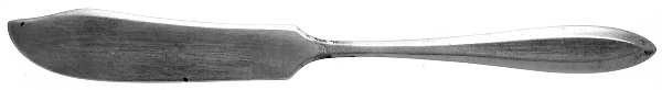 Patrician (Silverplate, 1914, Monograms) Flat Handle Butter Spreader