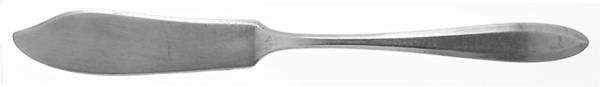 Patrician (Silverplate, 1914, Monograms) Flat Handle Master Butter Knife