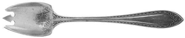 Sheraton (Silverplate, 1910, Monograms) Ice Cream Fork