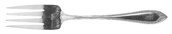 Sheraton (Silverplate, 1910, Monograms) Individual Salad Fork