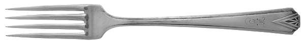 Deauville (Silverplate, 1929, Monograms) Fork